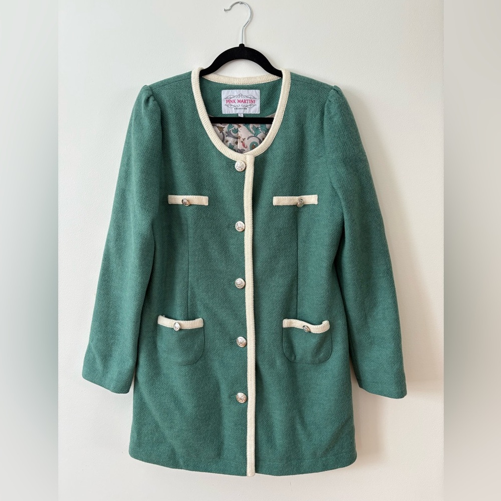 Pink Martini Green Women's Coat Size L